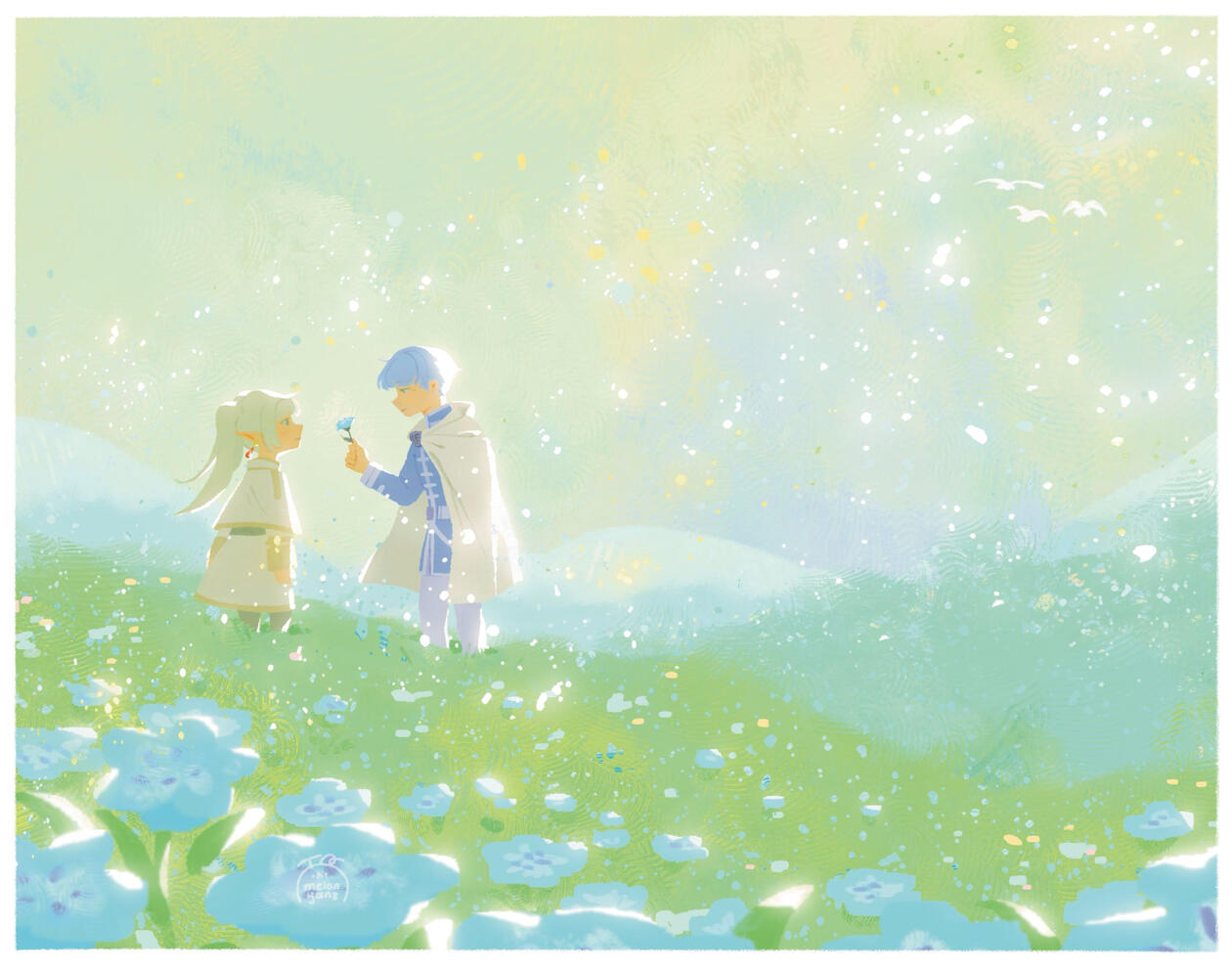 nemophila print
