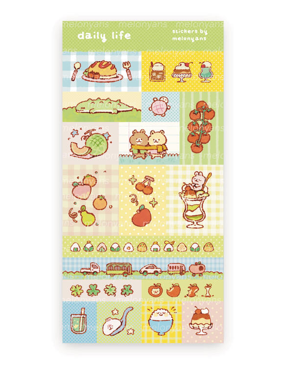daily life sticker sheet