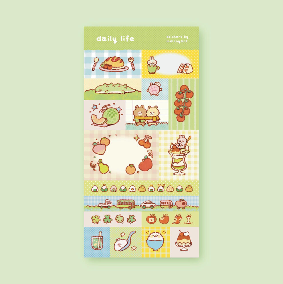 daily life sticker sheet