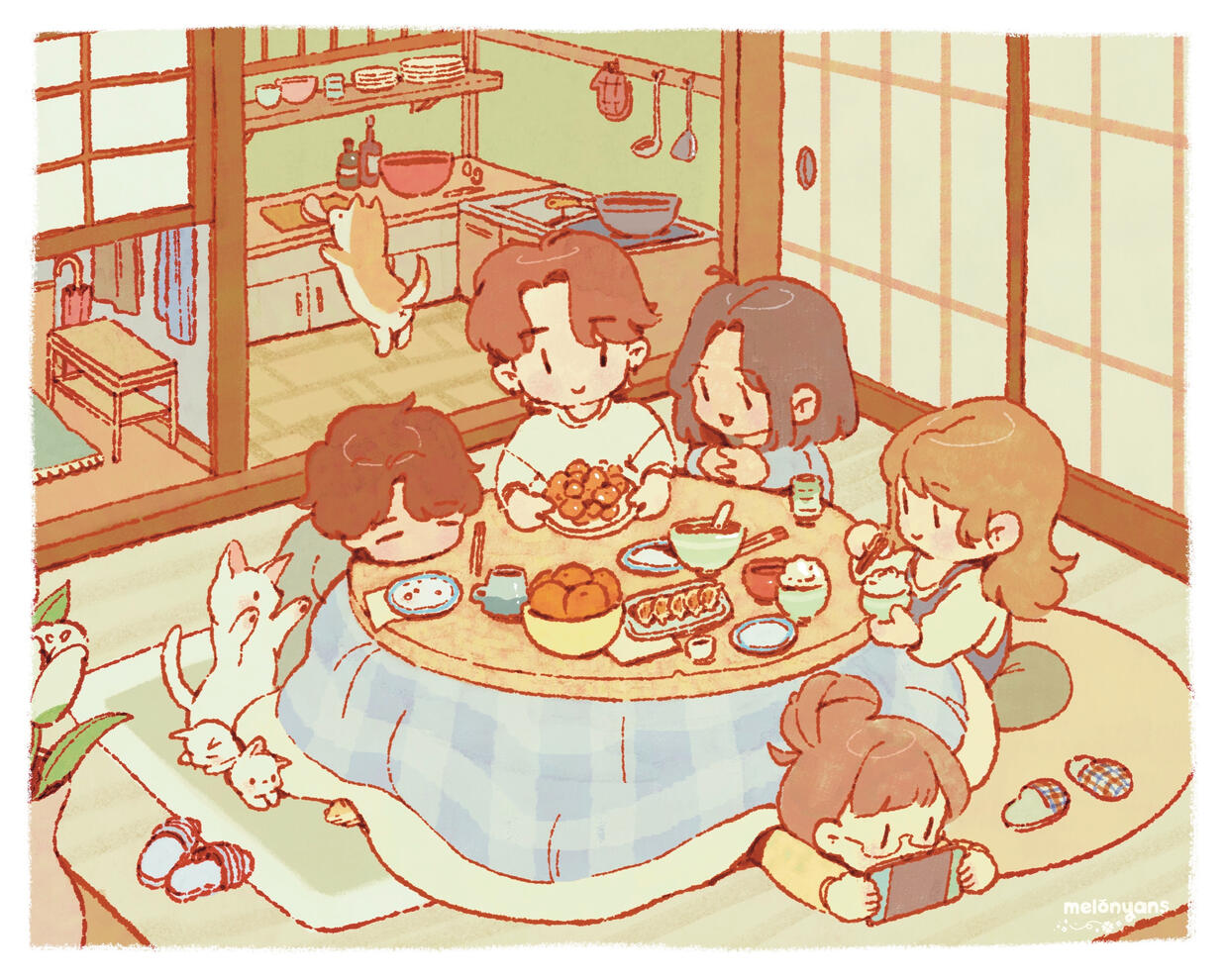 warm kotatsu print