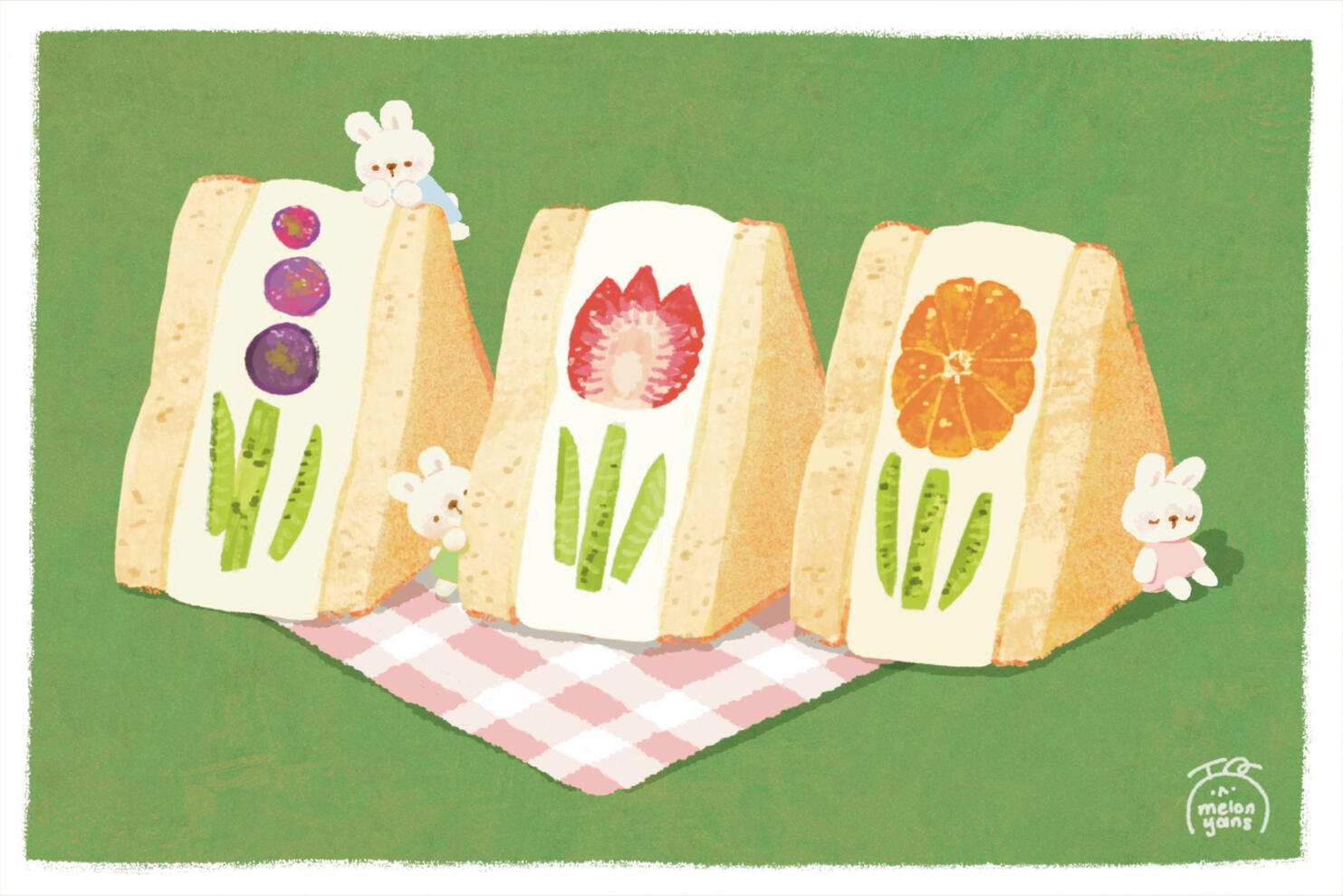 fruit sando print