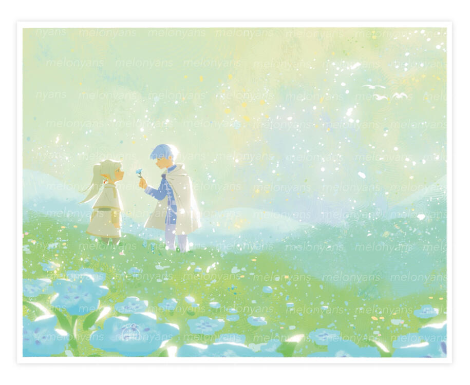 nemophila print